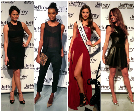 Models Chrissy Teigen & Jasmine Tookes, Miss Universe Olivia Culpo, and Real Housewives of New York's Kelly Killoren Bensimon 
